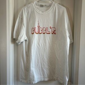 BUBBL’R‎ Graphic T-Shirt XL White Comfort Colors Heavyweight 100% Cotton Promo